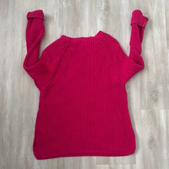 Ralph Lauren Pink Cable Knit Sweater Pink size M 100% cotton - Picture 4 of 5